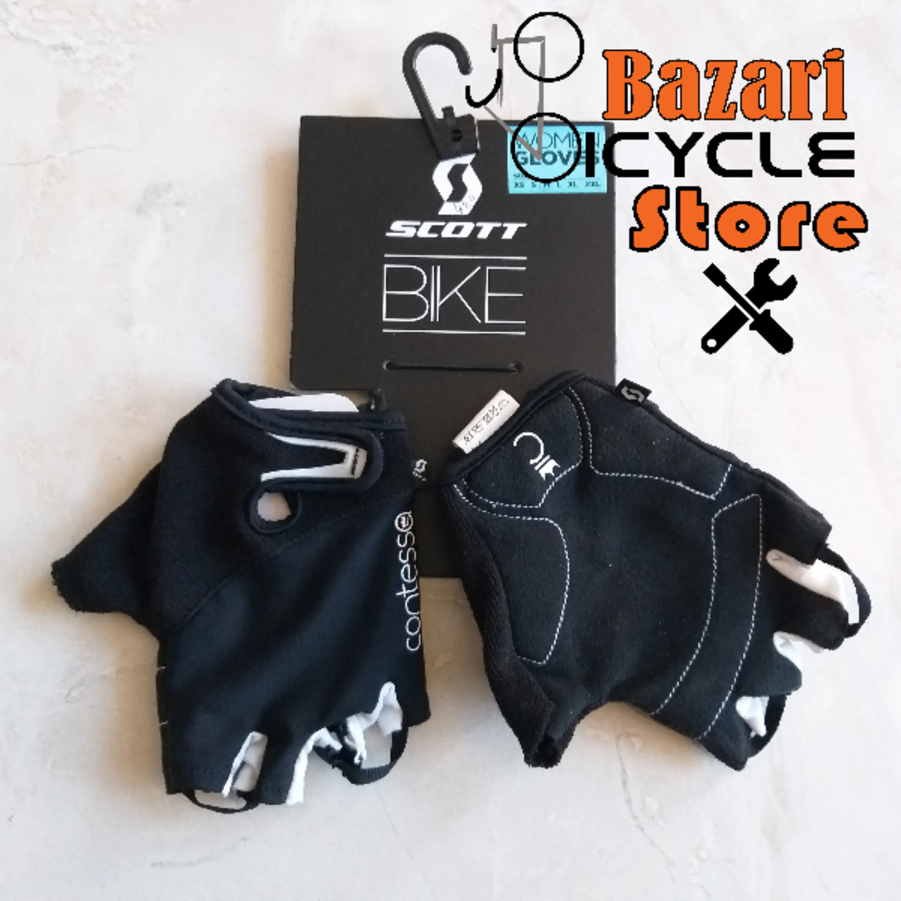 دستکش انگشت کوتاه دوچرخه سواری زنانه اِسکات (SCOTT) مدل CONTESSA ASPECT SF